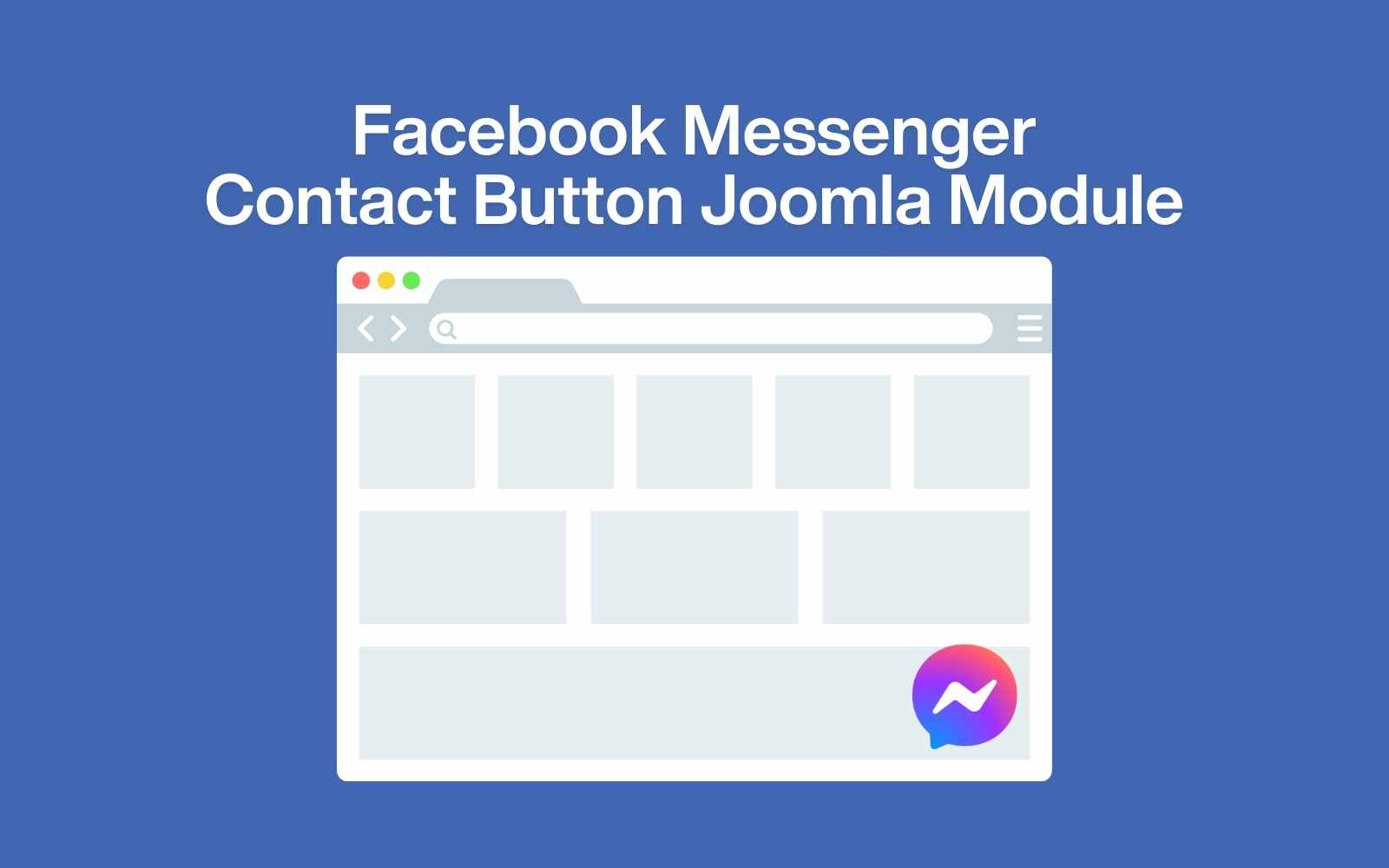 Facebook Messenger Contact Button Free Joomla Module