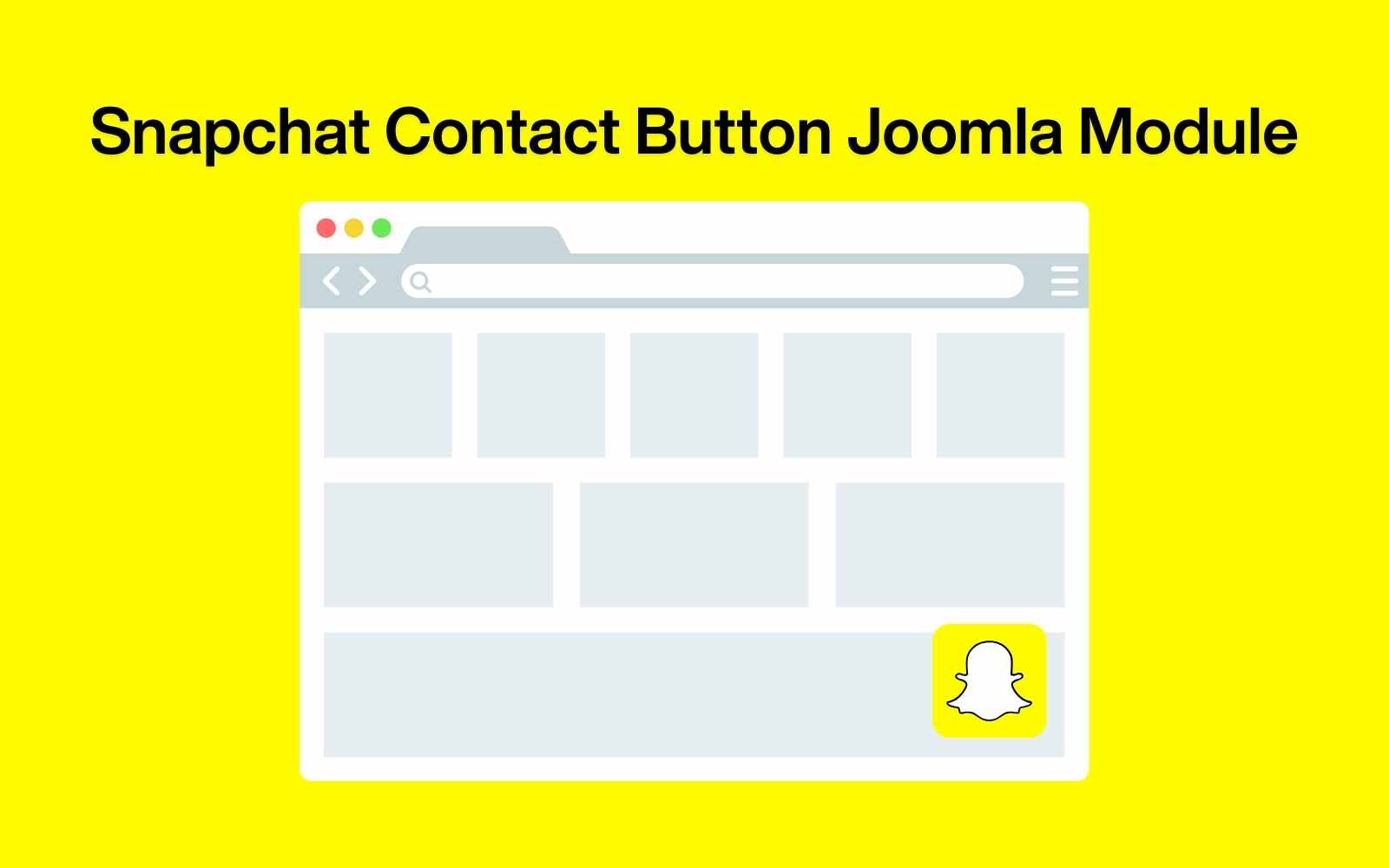 Snapchat Contact Button Free Joomla Module
