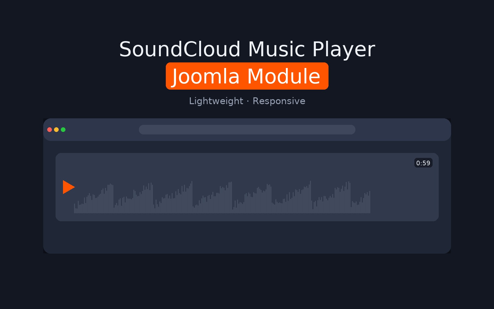SoundCloud Music Player Free Joomla Module