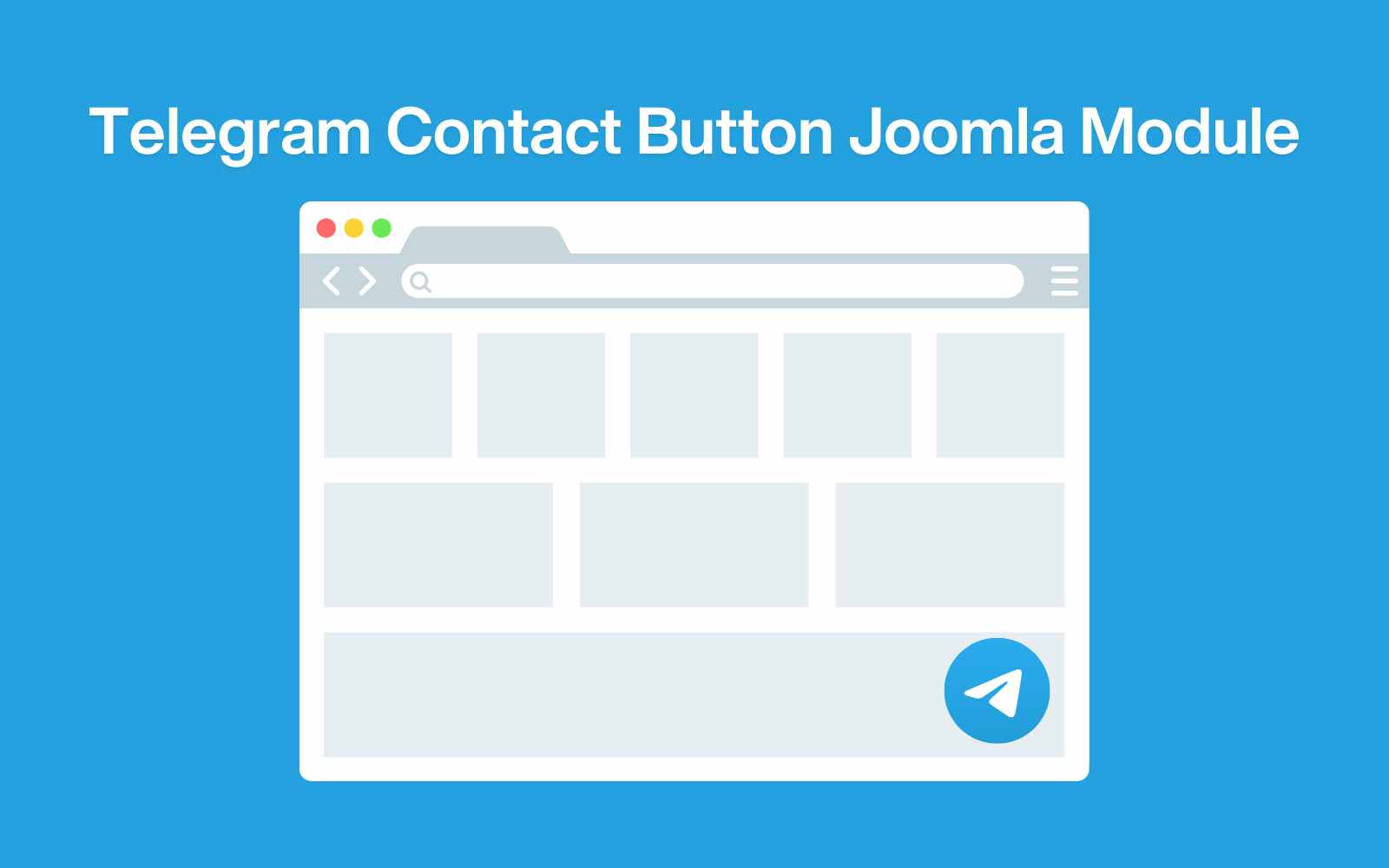 Telegram Contact Button Free Joomla Module